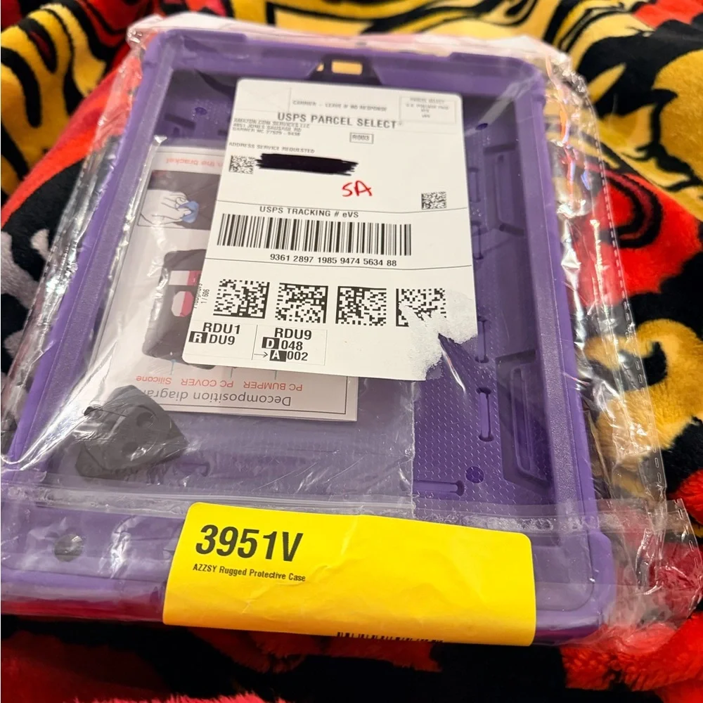 Purple iPad 10.2 Tablet Case for Kids Heavyduty